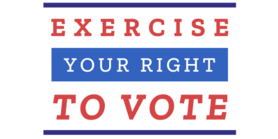 Exercise Your Right to Vote banner